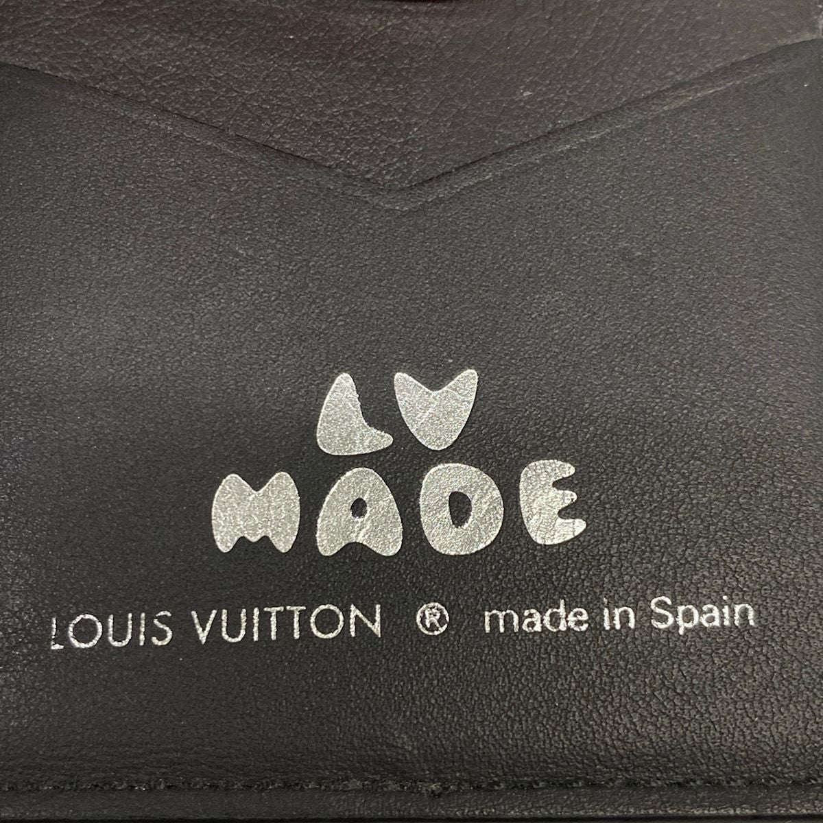 Louis Vuitton Card Case LV 2 Organizer de Poche Noir Leather Cowhide — view 5