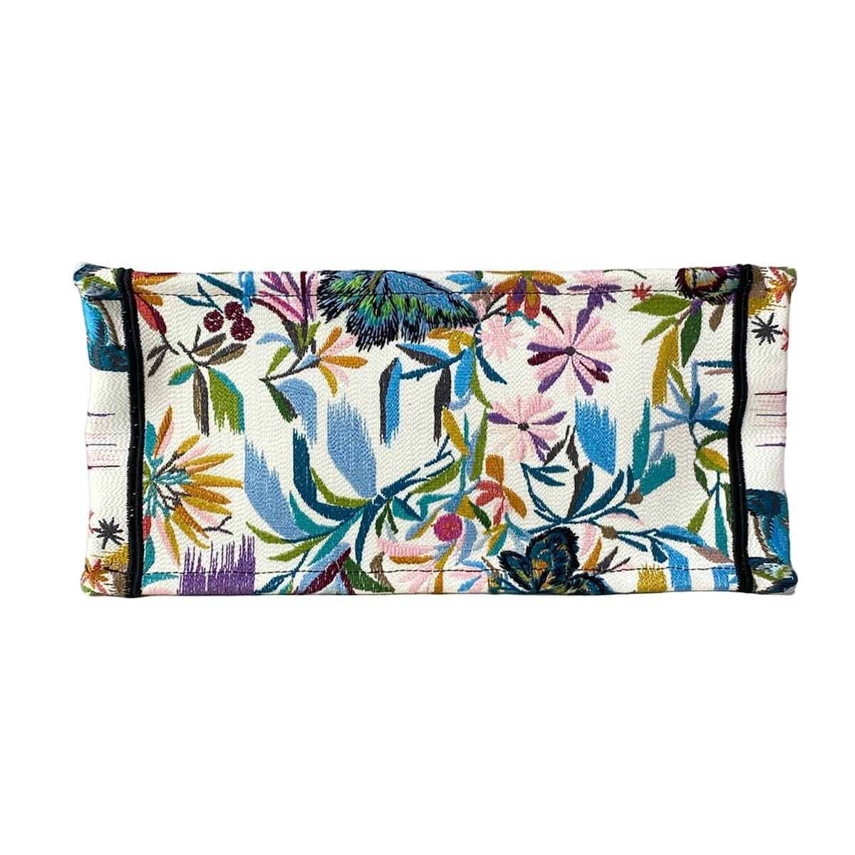 Dior Tote Book Vintage Small White Blue Multi — view 5