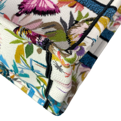 Dior Tote Book Vintage Small White Blue Multi — view 7
