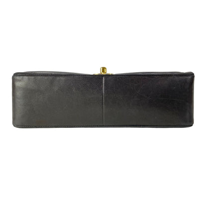 Chanel Shoulder Bag Diana Flap Quilted Black Chain Gold Lambskin — view 5
