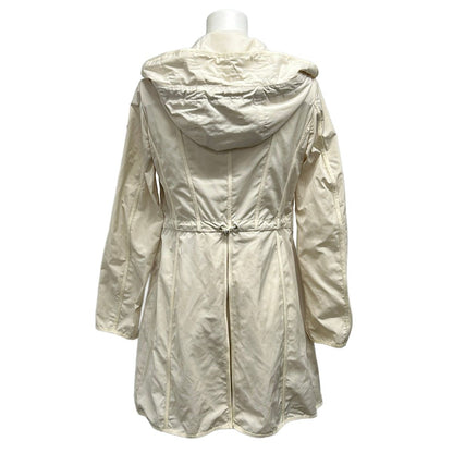 Moncler Coat 0 XS Anthemis Ivory Long Sleeve Zip Up Hood Removable Spring Autumn — view 2