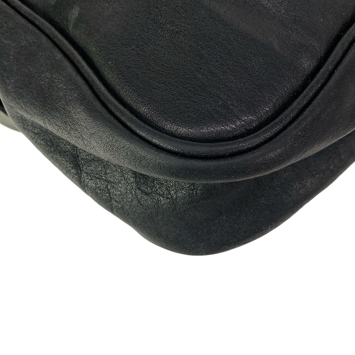 Dior Shoulder Bag Gaucho Black Light Brown Leather — view 8