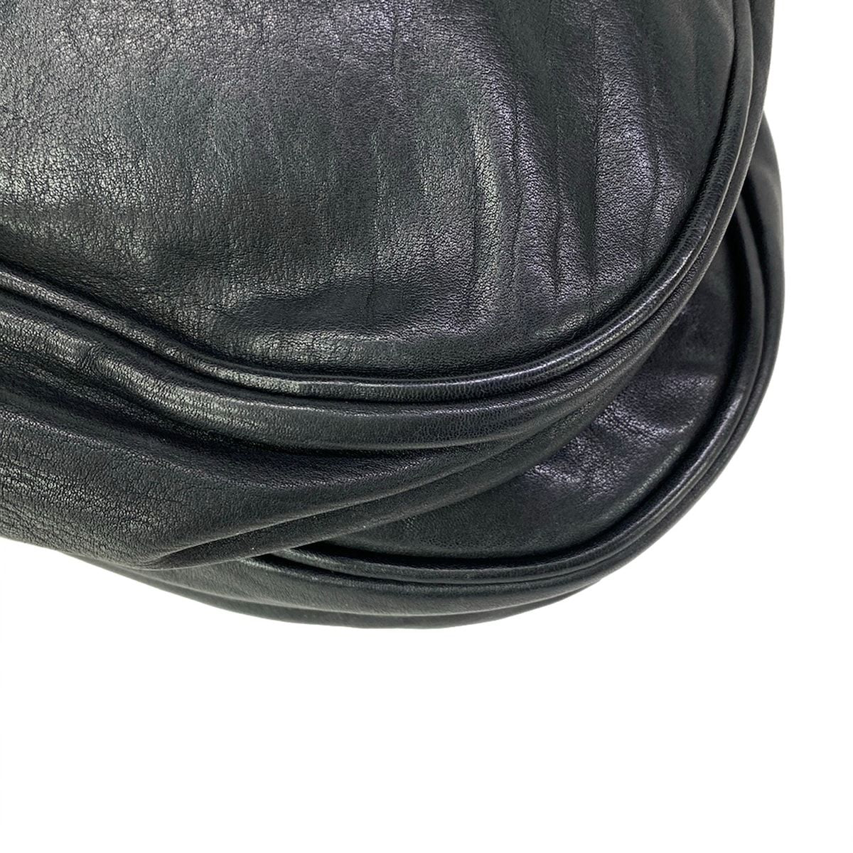 Dior Shoulder Bag Gaucho Black Light Brown Leather — view 9