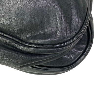 Dior Shoulder Bag Gaucho Black Light Brown Leather — view 9