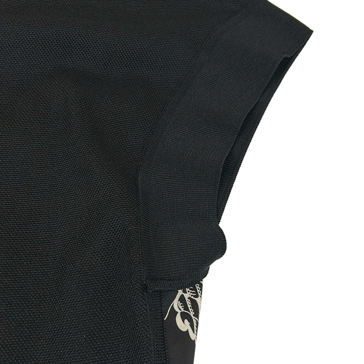 Hermes Dress 38 M Black White Short Sleeve Zouaves Et Dragons Finesse Neck Knee — view 7