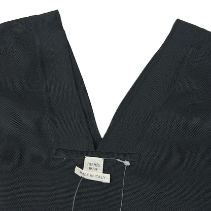 Hermes Dress 38 M Black White Short Sleeve Zouaves Et Dragons Finesse Neck Knee — view 6