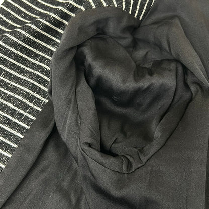 Chanel Coat 36 S Black White Long Sleeve Border Camellia Autumn Cotton Wool — view 8