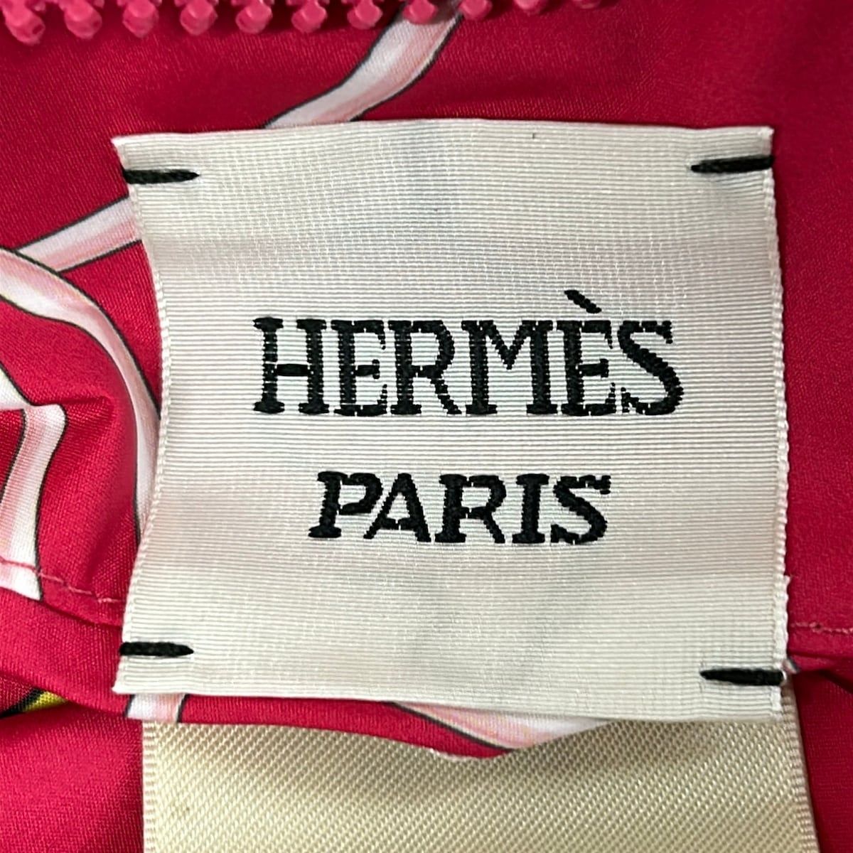 Hermes Down Jacket Vest 40 M Pink Yellow Multi la Promenade du Matin Reversible — view 5