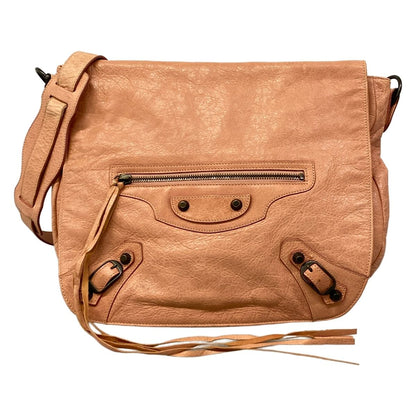 Balenciaga Shoulder Bag the Volk Pink Removable Strap Leather
