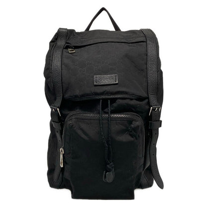 Gucci Backpack GG Pattern Black Leather