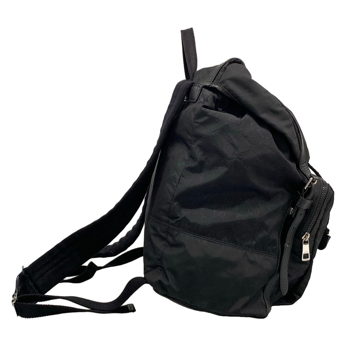 Gucci Backpack GG Pattern Black Leather — view 2