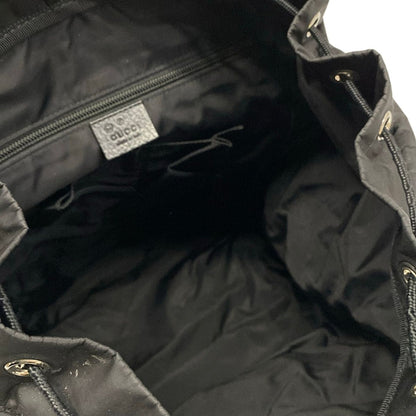 Gucci Backpack GG Pattern Black Leather — view 7