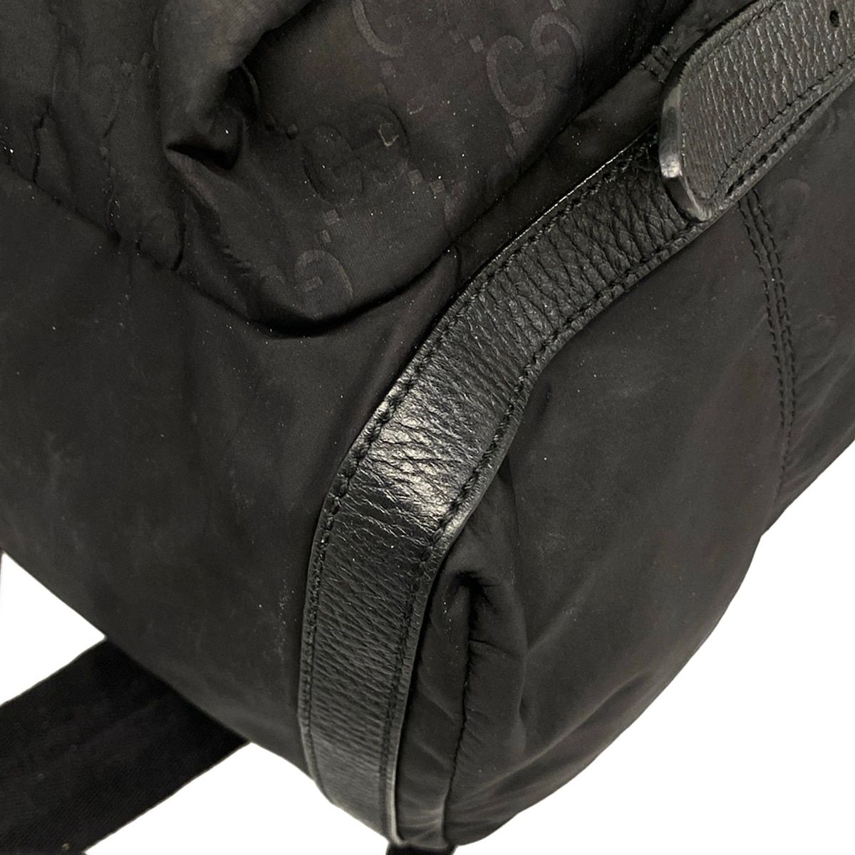 Gucci Backpack GG Pattern Black Leather — view 6