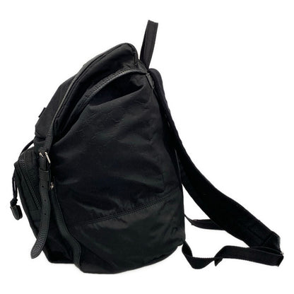 Gucci Backpack GG Pattern Black Leather — view 4