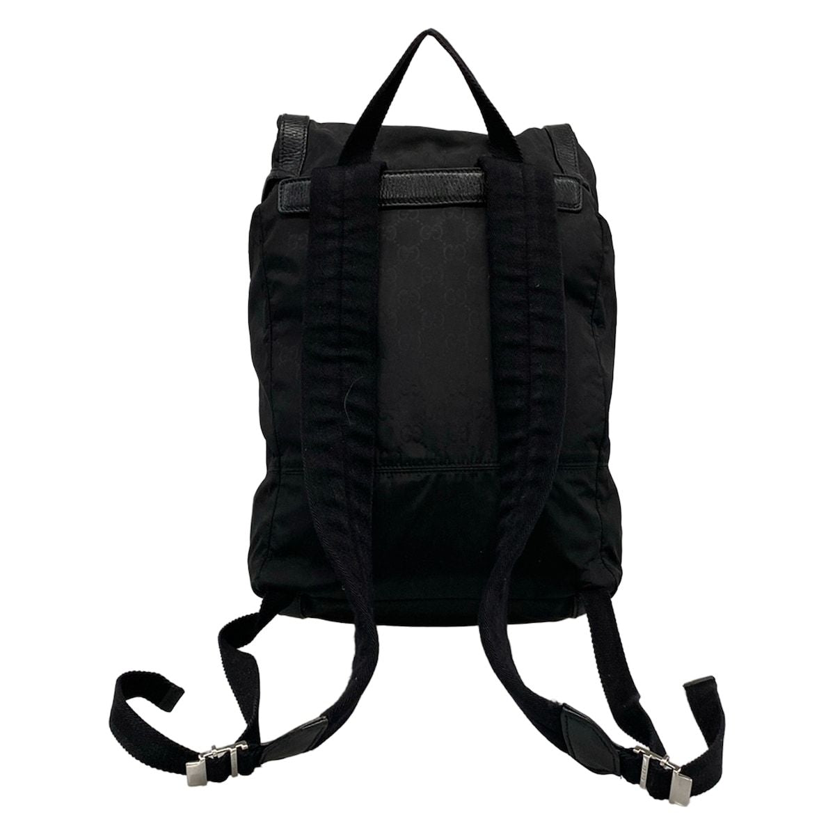 Gucci Backpack GG Pattern Black Leather — view 3