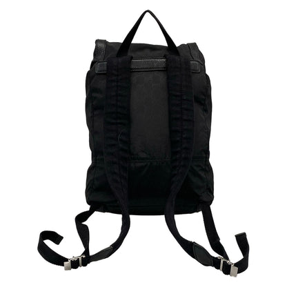 Gucci Backpack GG Pattern Black Leather — view 3