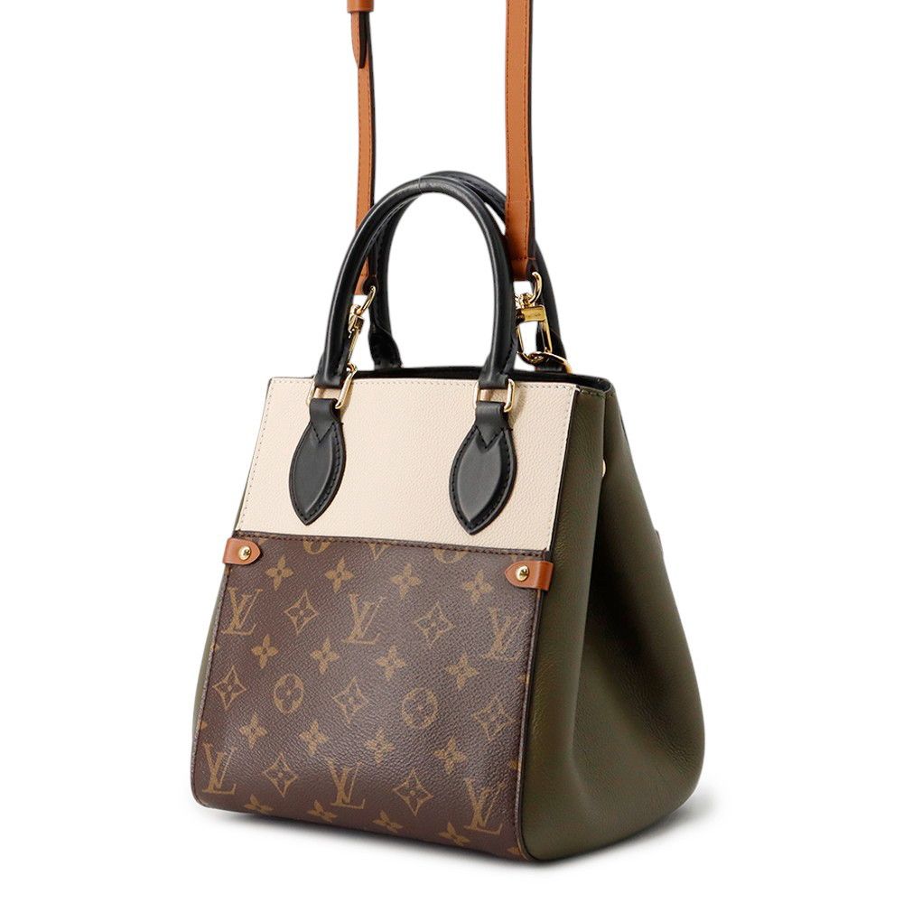 Louis Vuitton Handbag Monogram Leather Fold Tote PM 2-Way — view 2