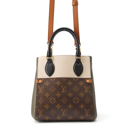 Louis Vuitton Handbag Monogram Leather Fold Tote PM 2-Way