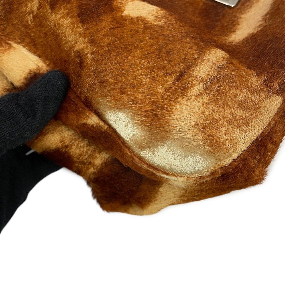 Fendi Mamma Bucket Calf Hair Leather Shoulder Bag Pony — view 6