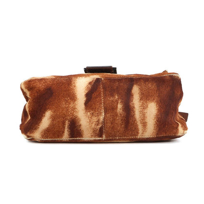 Fendi Mamma Bucket Calf Hair Leather Shoulder Bag Pony — view 3