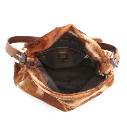 Fendi Mamma Bucket Calf Hair Leather Shoulder Bag Pony — view 5