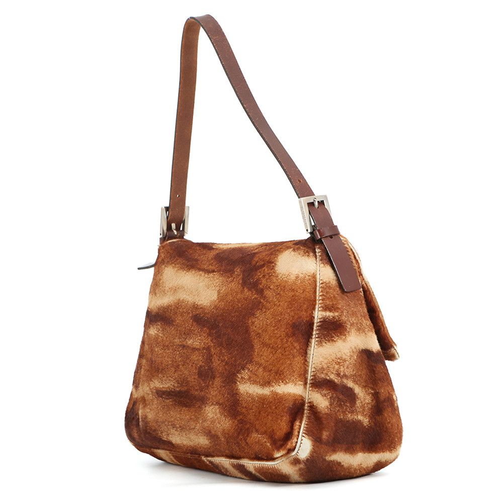 Fendi Mamma Bucket Calf Hair Leather Shoulder Bag Pony — view 2