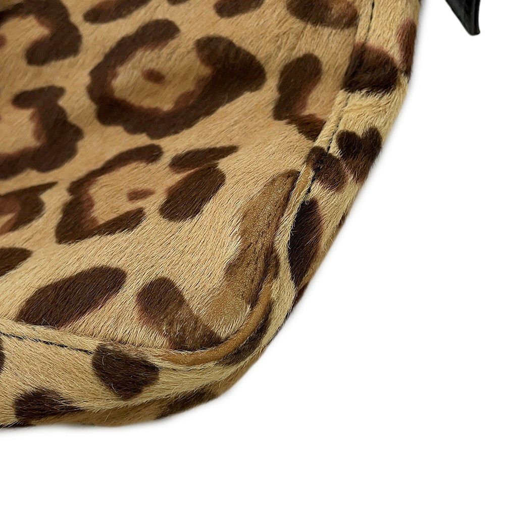Fendi Shoulder Bag FF Leopard Calf Hair Leather — view 8