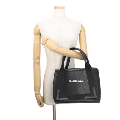 Balenciaga Tote Navy Cabas S Mesh Small Black — view 4