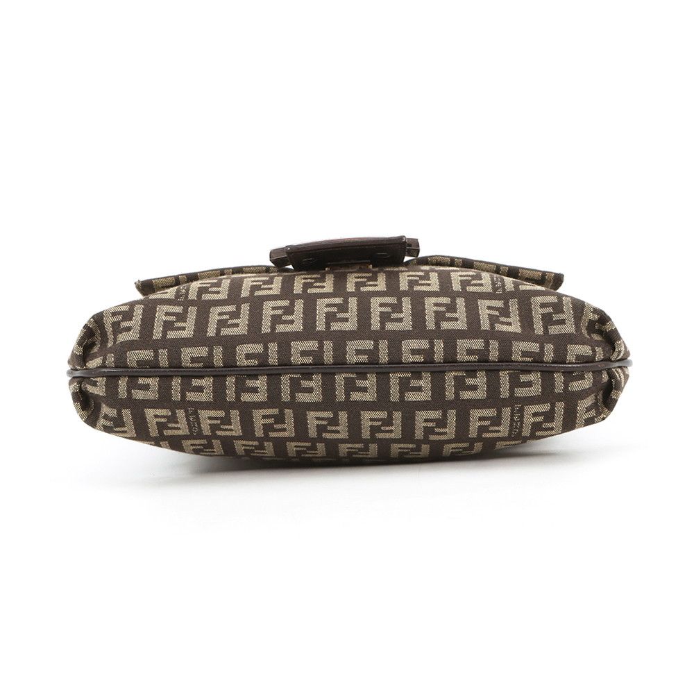 Fendi Shoulder Bag Zucchino Mamma Bucket Canvas Leather Zucca — view 3