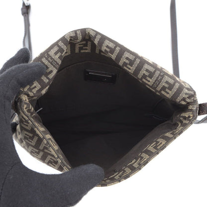Fendi Shoulder Bag Zucchino Mamma Bucket Canvas Leather Zucca — view 6