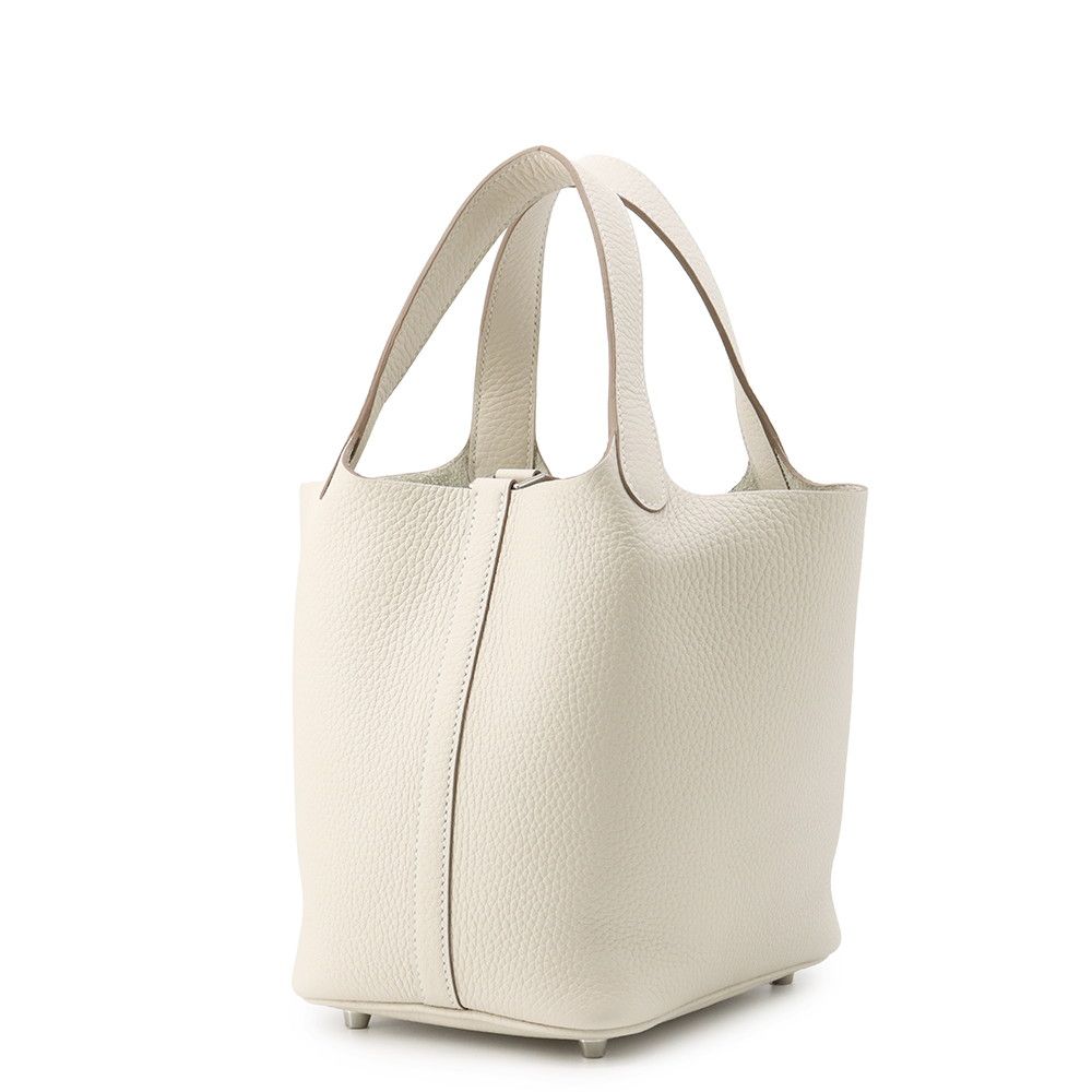 Hermes Handbag Picotin Lock PM Cles Silver Taurillon Clemence — view 2