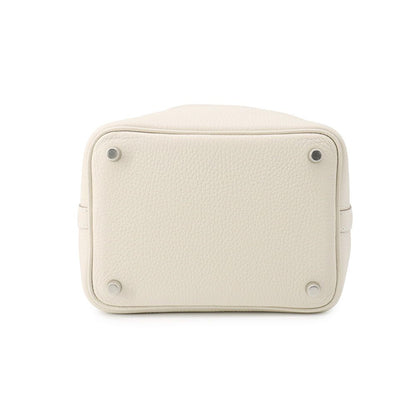 Hermes Handbag Picotin Lock PM Cles Silver Taurillon Clemence — view 3