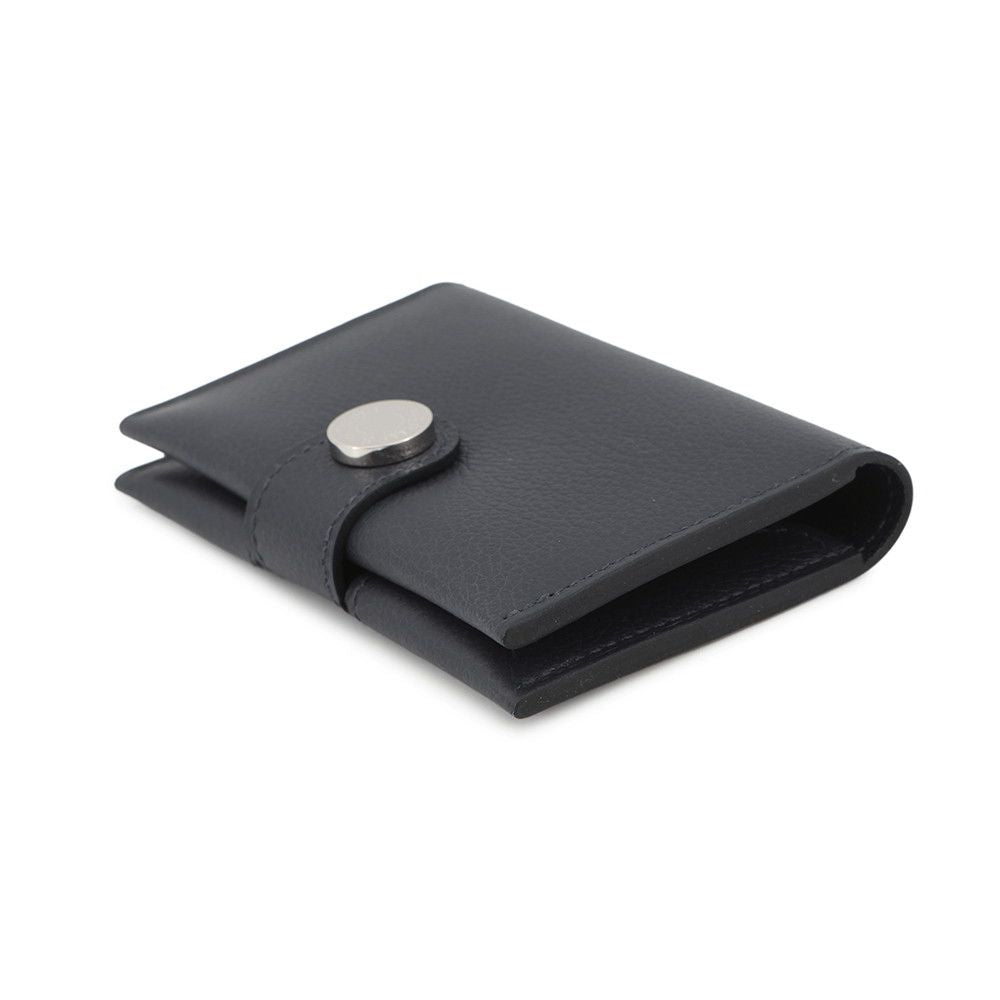 Hermes Card Case Canvas Silver Ever Color Business Holder — view 2