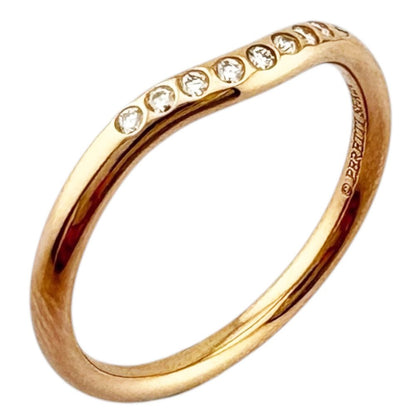 Tiffany & Co T Cube Band Ring 18k Gold Diamond