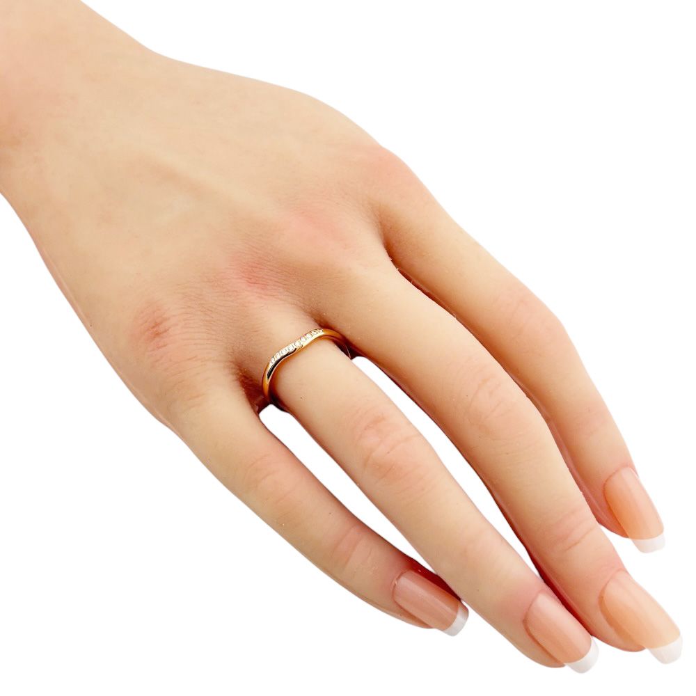 Tiffany & Co T Cube Band Ring 18k Gold Diamond — view 2