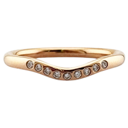 Tiffany & Co T Cube Band Ring 18k Gold Diamond — view 3