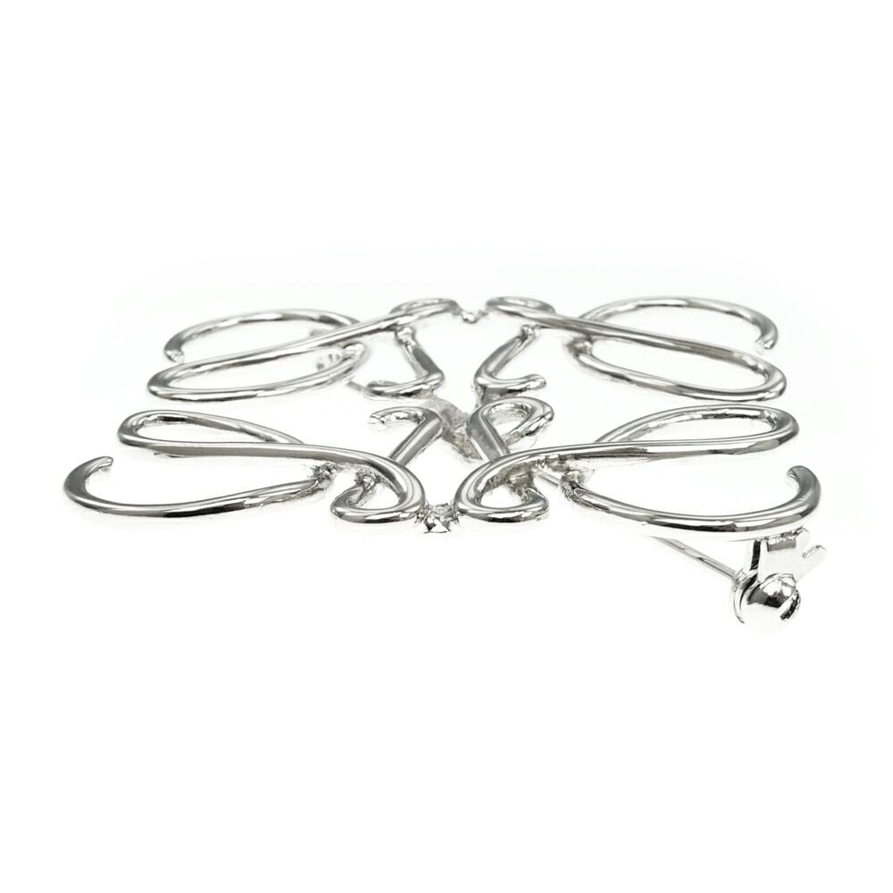 Loewe Anagram Brooch Metal Palladium Silver — view 4
