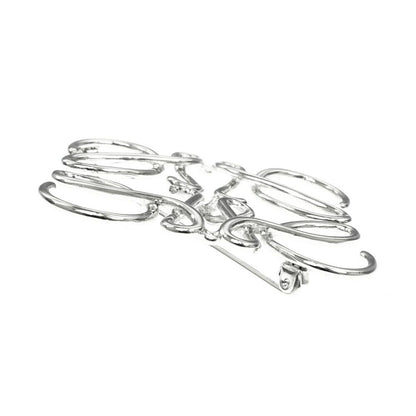 Loewe Anagram Brooch Metal Palladium Silver — view 3