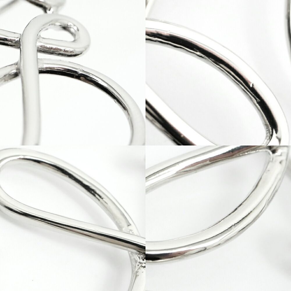 Loewe Anagram Brooch Metal Palladium Silver — view 8