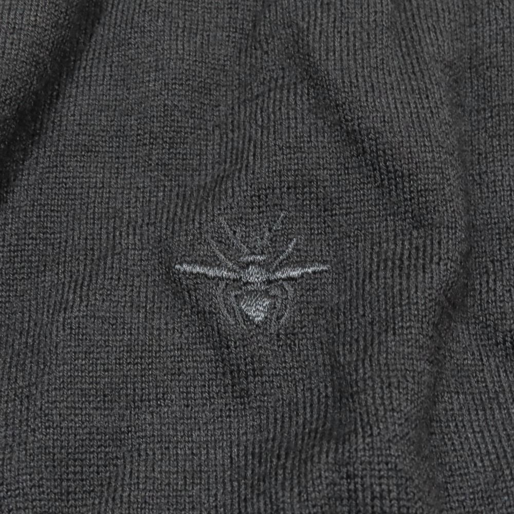 Dior Ji Ta Tole Knit Bee Embroidery Top XS Black Second Sweater — view 5