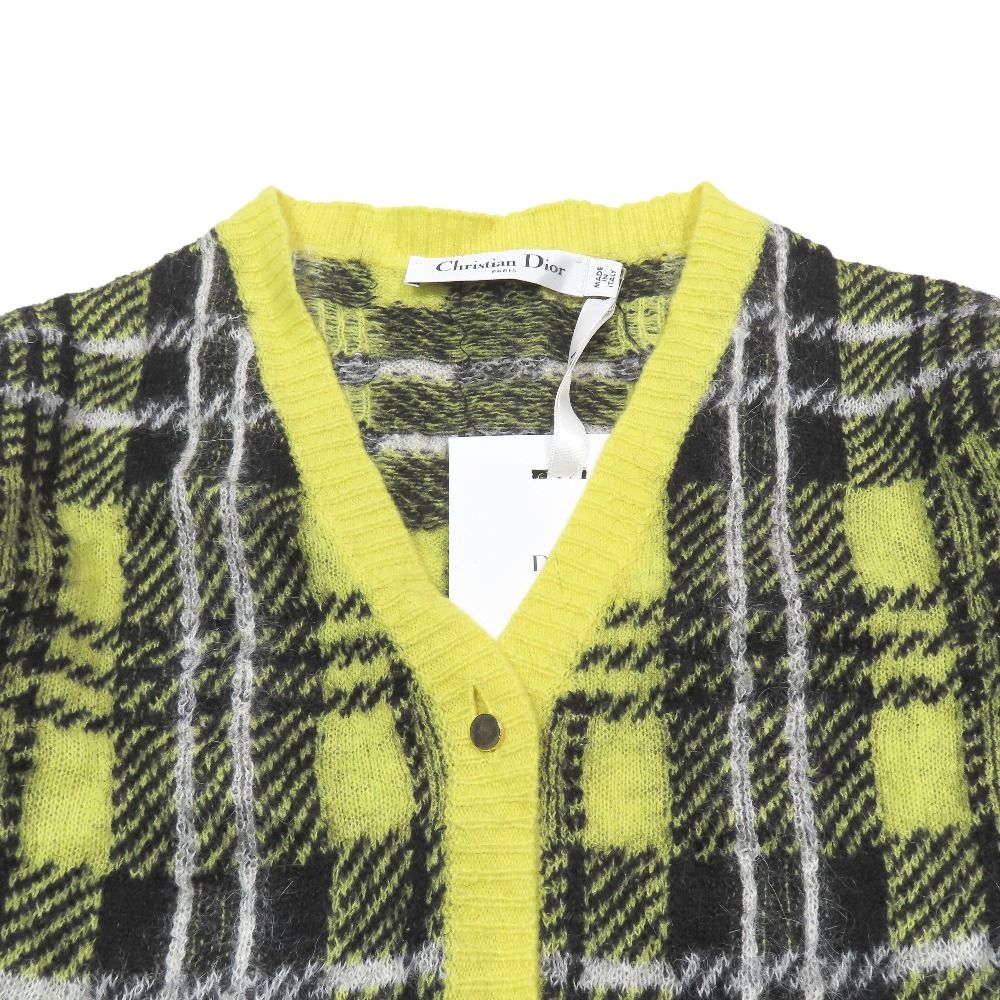 Dior hmmdio le hmm Knit le Cashmere Shaw Toheight 36 Yellow LadySecond Sweater — view 3