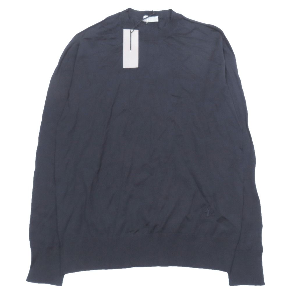 Dior Ji Knit le Embroidery Top L Navy Second Sweater