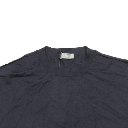 Dior Ji Knit le Embroidery Top L Navy Second Sweater — view 3