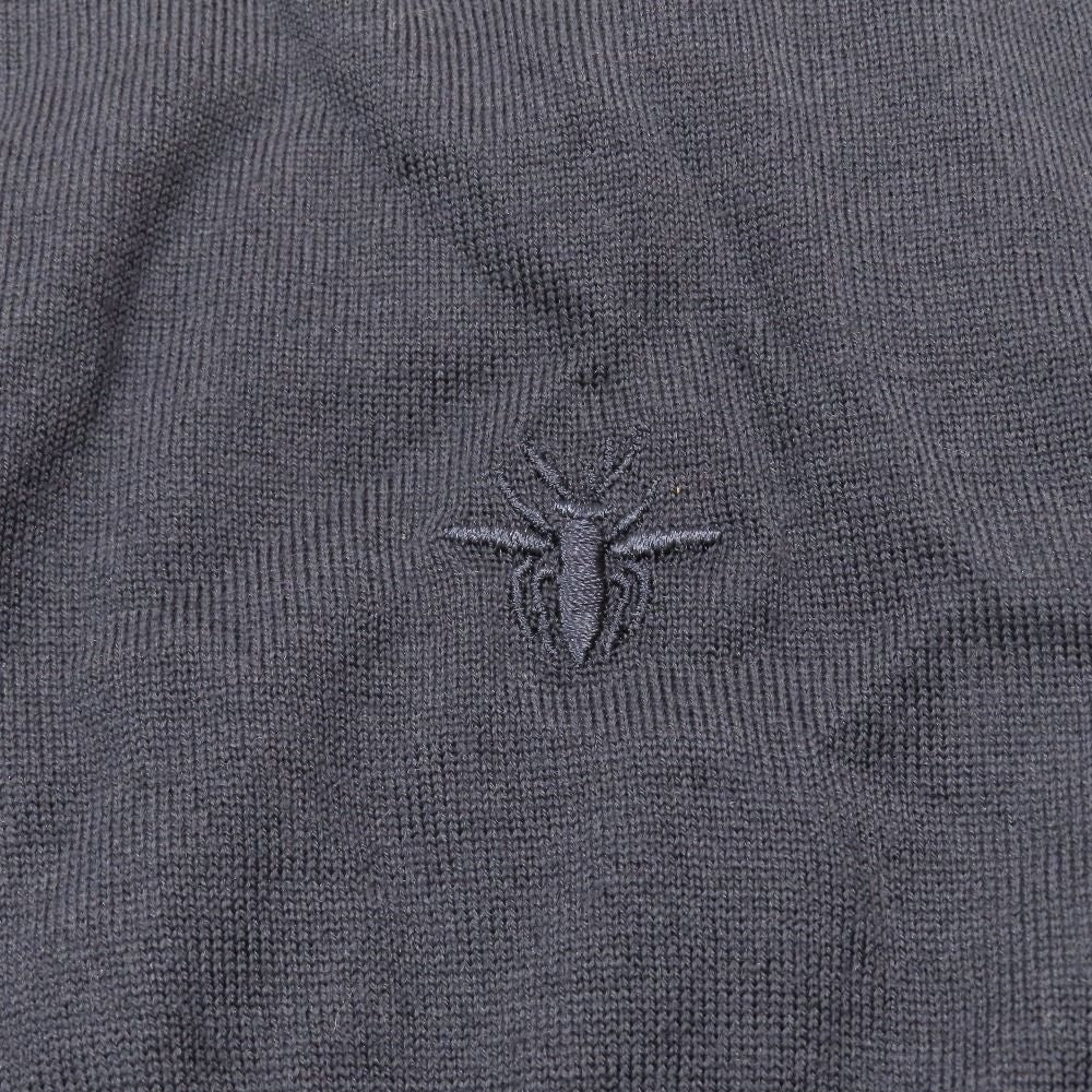 Dior Ji Knit le Embroidery Top L Navy Second Sweater — view 5