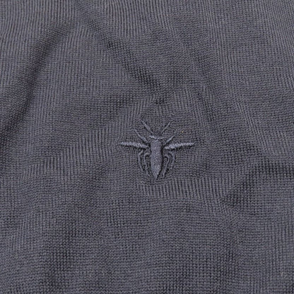 Dior Ji Knit le Embroidery Top L Navy Second Sweater — view 5