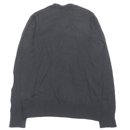 Dior Ji Knit le Embroidery Top L Navy Second Sweater — view 2