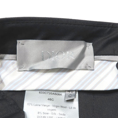 Dior Trousers Depants Hmmta revinegar le Silk 46c Navy Second Pants — view 5