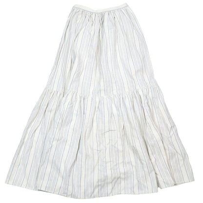 Dior hmmdio le Vinegarto Skirt Long Cotton Silk 38 White Blue LadySecond — view 2