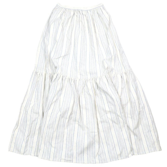 Dior hmmdio le Vinegarto Skirt Long Cotton Silk 38 White Blue LadySecond