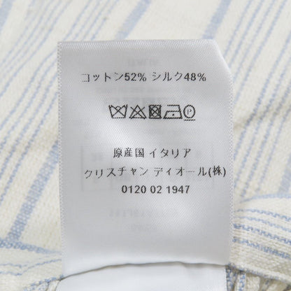 Dior hmmdio le Vinegarto Skirt Long Cotton Silk 38 White Blue LadySecond — view 7